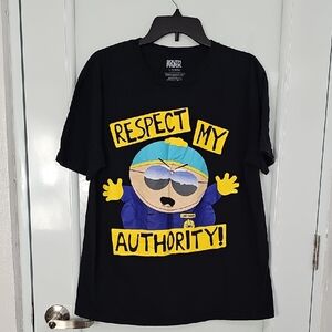 Mens T-shirt Respect My Size XL